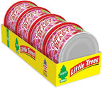 LITTLE TREES Car Air Freshener | Fiber Can Provides Long Lasting Scent for Auto or Home | Recycled Fiber | Cherry Blast, 4 Air Fresheners