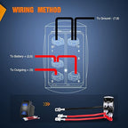 Nilight Side Lights Rocker Switch Led Light Bar 5Pin Laser On Off SPST switches 20A/12V 10A/24V Blue with Jumper Wires Set for Cars Trucks RVs