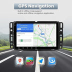 Android 13 Car Radio Stereo Upgrade for 2006-2013 Chevrolet Impala 8 Inch Touch Screen GPS Navi Head Unit Radio Double Din Car Stereo w/Wireless Carplay & Android Auto Bluetooth BT DSP SWC