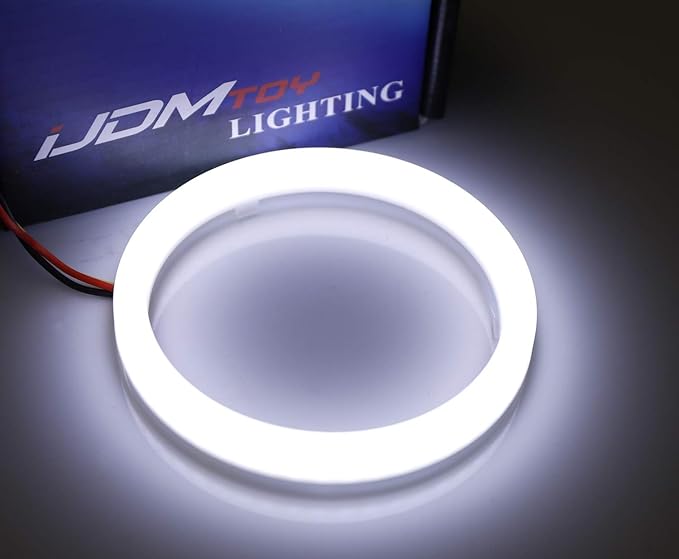 iJDMTOY 90mm White/Amber Switchback LED Halo Ring Retrofit Lighting Kit