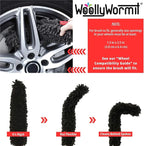 Woollywormit Wheel Cleaning Brush Car Detailing Kit - Rim Brush, Lug Nuts and Wheel Cleaner Brush Car Wash Kit -Tire Brushes for Cleaning Rims - Car Cleaning Supplies and Rim Cleaner Brush Set