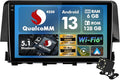 8 Core 6+128 GB Music Host with Qualcomm Android 13 Double Din Octa Core Car Stereo for Honda Civic 2016-2020 with 9 Inch Touchscreen Radio Built-in ST7850 AMP FM/AM/RDS Wireless CarPlay/Android Auto