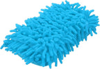 HARFINGTON Car Wash Sponge 8.7" x 4.3" Chenille Microfiber Mitt Scratch-Free Absorbent Scour Scrubber Cleaning Sponge for Washing Detailing on Cars, Trucks, SUV, Boats, RVs, Light Blue