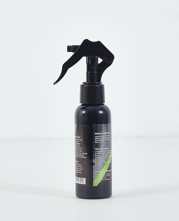 Graphene Ceramic Coating Spray for Cars, 10H Hardness Ultra Hydrophobic High Gloss, UV & Scratch Resistant, Long Lasting Protection, for Boats RVs Motorcycles (3.8 fl oz)