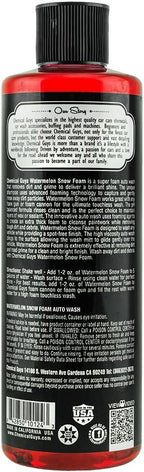 Chemical Guys CWS20816 Watermelon Snow Foam Car Wash Soap, (Works with Foam Cannons or Bucket Washes) Safe for Cars, Trucks, Motorcycles, RVs & More, 16 fl oz, Watermelon Scent
