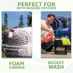 Rev Auto Vinyl Wrap Car Wash Soap Kit - Includes 64oz Car Wash Soap For Vinyl Wrap & Microfiber Wash Mitt | Works in Foam Cannon & Bucket Washes | pH-Balanced, Safe For All Finishes