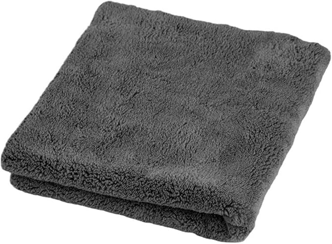 600GSM Microfiber Car Cleaning Towels - Thickened Detailing Drying Cloths (1/3/6/9pcs, 40x40cm) for Ultimate Car Care(Gray 1pc)