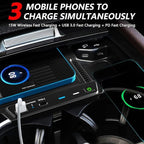 Wireless Car Charger for Mercedes-Benz GLE AMG-GLE Coupe 2020 2021 2022 All Models, 15W Fast Charging Phone Pad W167 350/450 AMG 53/53 Coupe/63 S Accessory color size