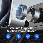 Vacuum Magnetic Suction Phone Holder,Upgraded 360° Adjustable Suction Cup Car Phone Mount,Hands-Free Cell Phone Holder for Car/Gym/Mirror/Smooth Surface,Compatible with iPhone 16/15/14/13/12 Series