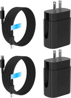 iPhone 16 15 Charger Fast Charging, 30W USB C Charger Block 10FT Cable for iPhone 15 16 Plus Pro Max/iPad Pro/AirPods, PD USBC Power Adapter Wall Plug with Extra Long Type C to C Cord (Black, 10FT)