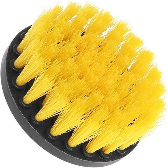 Drill Brush Attachment Set Power Scrubber Wash Cleaning Brushes Tool Kit With Extension For Clean Car Wheel Tire Glass Windows(4inch)