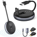 Wireless HDMI Transmitter and Receiver- Plug and Play Extender Kit, Multi-TV(1TX UP to 4RX), 50M/165FT @60Hz 5.8G/2.4G- Stream Video from Laptop to HDTV/Projector/Monitor