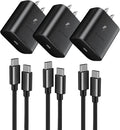 45W Fast Charger, USB C Port Adapter, wall-Mounted Cube Charging Block.Type-c Mobile Phone Charger with C to C Cable is Suitable for Samsung S25/S24/S23/S22/S21, Galaxy, and More.