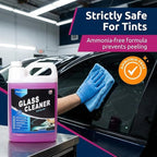 Magic Finish Car Glass Cleaner (1 Gallon) – Ammonia-Free Window Cleaner Spray for Interior & Exterior Auto Glass – Anti-Fog, Streak-Free Car Cleaning Supplies for Tint, Mirrors & Screens