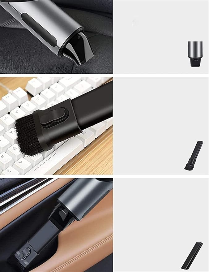 Car Vacuum Cleaner, Cordless Handheld Vacuum Cleaner, 4000PA Strong Suction, for Car, House Office Auto Accessories Kit for Car Interior Detailing