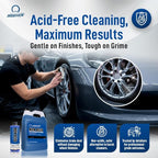 Nanoskin NON ACID Professional Wheel & Tire Cleaner 55 Gallons – Works with Wheel Brush & Tire Brush | Car Wash Wheel Cleaning Spray for Car Detailing | Removes Brake Dust, Oil, Dirt, Light Corrosion