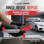 Nanoskin AUTOSCRUB Surface Prep Sponge - Medium Grade - Patented Clay Bar Replacement Tool to Remove Embedded Contaminants Before Wax & Coating | Safe for Painted Surface, Glass, Plastic, Metal & More