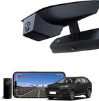 Front 4K & Rear 1080P Dash Cam for Toyota RAV4 2019-2021 LE Limited Premium XLE TRD Hybrid & RAV4 Prime 2021-2024 (Model A)(No Vent Hole),OEM-Style,Loop Recording,WiFi & App,128G Card