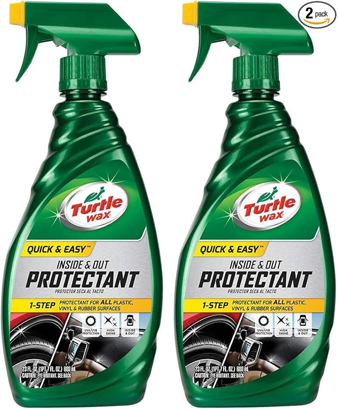Turtle Wax 50655 Inside & Out Protectant, 23 Fluid Ounces, White (Pack of 2)