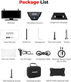 Wireless Backup Camera Solar Magnetic: 7.2" 1080P HD Split-Screen Monitor with Strong Signal, 1Min Easy Install, DVR Recording, Portable Storage Bag, Back up Camera for RV, Truck, Trailer, Camper