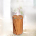 USB car Aromatherapy Machine, air humidifier, ultrasonic Aromatherapy Diffuser, with 7 Color LED Lights, Suitable for Cars, Offices, Travel, Household Cars (Light Wood Grain Color)