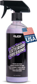 Slick Products Multi-Surface Exterior Dressing – Restores, Protects & Shines Vinyl, Rubber & Plastic – Non-Greasy Silky Finish with Fresh Grape Scent – 16 oz.