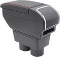 YJYWZH Armrest Box for Nissan Almera Versa 2007-2011 Car Center Storage Box Hand Centre Consoles Cup Holder Arm Rest Double-Layer Black Accessories