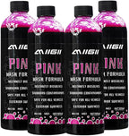 MIIGII Pre-Wash Solution Car Wash Soap - Pink Foam Car Shampoo - Powerful Formula Penetrates and Breaks Down Tree Sap, Bird Droppings & Tough Stains - Works on RVs, Trucks, Cars & More - 500ml (17oz)