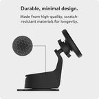 Mous – MagSafe and Pixelsnap Compatible Car Mount Phone Stand - Phone Suction Mount Compatible with iPhone 17/16/15/14, Pixel 10, S26/S25 Series Phones and MagSafe Compatible Cases