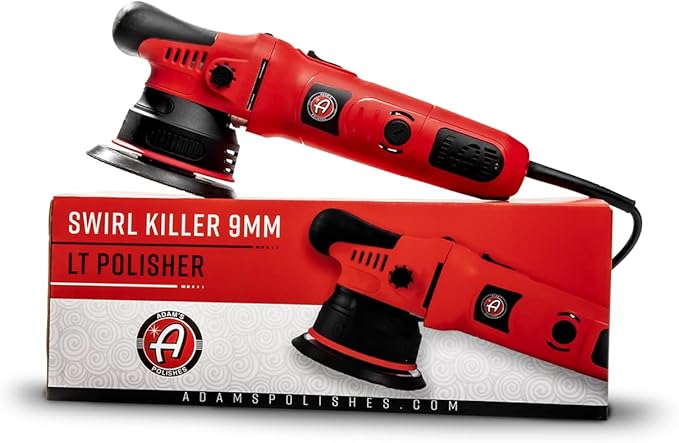 Adam's 9mm Dual Action Car Polisher - Buffer Car Scratch Remover for Car Detailing