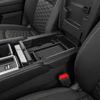 TACORBO Center Console Organizer Tray for Nissan Pathfinder 2022 2023 2024 2025 Accessory, Interior Armrest Storage Box Insert Tray,Black