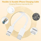 (6ft+10ft) iPhone Charger Fast Charging for iPhone 14 13 12 Fast Charger,20W USB C Wall Charger with Type C to Lightning Cord for i Phone 13/14/12 Pro Max Plus/11,iPad-2Pack