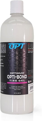 Optimum Opti-Bond Tire Gel – Sling Free Shine, Long Lasting Dressing; Water Based Gel Spray; Vinyl, Plastic and Trim Dressing; Great for Tire Shine & Vinyl Trim Care (32 Oz)
