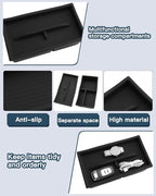 2023-2025 2026 Lexus RX350 Center Console Organizer for Lexus RX350 Accessories Silicone Material Double Armrest Console Glove Tray Compatible with 2023 2024 2025 2026 Lexus RX350/RX350h/RX500h(2PCS)