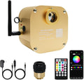 AMKI 16W Twinkle Sound Mode RGBW Light Source Engine Driver Remote/APP Control Starlight Box Motor for Fiber Optic Star Ceiling Light Kit