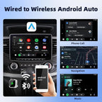 Wireless CarPlay Adapter for iPhone, Convert Wired to Wireless Apple CarPlay Adapter, Plug & Play, No Delay & Stable Control, Mini Size, USB & USB-C/Type-C for Cars 2016+ iOS10+, CarPlay Dongle Black