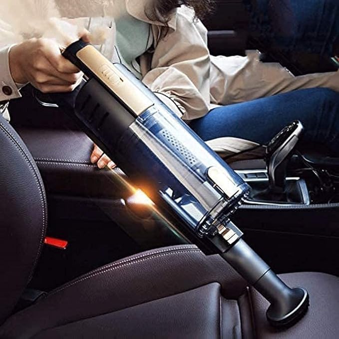 JYYBN Handheld Vacuum Cleaner, 4500PA 120W High Power Portable Wet Dry Cleaner Car Vacuum, High Power Portable Handheld Car Vacuum Cleaner, Strong Suction