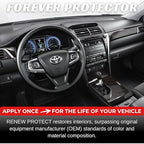 RENEW PROTECT, DASH - Permanent Ceramic-Hybrid Protectant for Interiors, 100% Color Restorer, Coated Leather, Vinyl, Sticky Dash Repair, Low-Glare, UV Block, Dry-Seal-Safe | Interior Protection