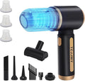 4-in-1 Cordless Car Vacuum Cleaner, 14000PA Powerful Handheld Vacuum with Air Duster & Inflator, Portable Rechargeable Vacuum for Car Pet Hair, Home, 4000mAh & Washable HEPA Filter