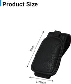 Yuoyar 2 Packs Magnetic Sunglass Holder for Car Visor - Universal Sunglasses Clip for Different Size Eyeglasses - Convenient Interior Car Accessories (Black)