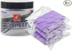 Purple Car Clay Bar 3 Pack 100g Premium Grade No Scratch Magic Clay Bars Auto Detailing Cleaner Kit with Washing and Adsorption Capacity for Car Wash Car Detailing Clean, SUV, RV