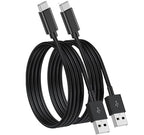 2 Pack 3.3Ft iPhone 15/16/17 CarPlay USB C Cable [MFi Certified] - USB-A to USB-C Car Charger Cord for iPhone 17 Air 16 16E 15 Pro Max Plus, iPad USB C Charging Wire for iPad/IPad Pro (Black)