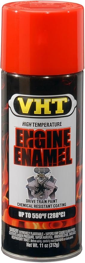 VHT SP119 550° Engine Enamel High Heat Spray Paint – Chevy Orange Red – 11 oz. Aerosol Can