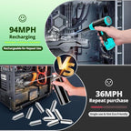 Compressed Air Duster Keyboard Cleaner - Electric Air Blower Cleaning Kit 150,000 RPM Mini Blower Spray to Dust Off Car, PC, Keyboard, Vacuum (Green)