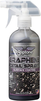 Gliptone Graphene Detail Spray, Super-Hydrophobic Graphene Oxide Coating, Extreme Gloss & Slick Finish, Durable Paint Protection, Spray & Wipe Application, Maintains Waxed or Coated Surfaces, 16 fl oz