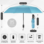 Yoobure Windproof Travel Umbrella - Automatic Umbrellas for Rain, Compact Folding Umbrella with UV Protection, Lightweight Portable Design for Backpack/Walking/Car, Sun & Storm Ready