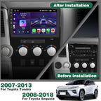 Android 13 Car Radio Stereo for Toyota Tundra 2007-2013 Toyota Sequoia 2008-2018 with 2G RAM 64G ROM Wireless Carplay Android Auto, 10-inch Touch Screen Head Unit, GPS Bluetooth