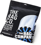 The Rag Company - Premium Window, Glass, Mirror & Chrome Detailing Towels - Professional Korean 70/30 Microfiber Blend, Lint-Free, Streak-Free, 350gsm, 16in. x 16in, Light Blue (5-Pack)