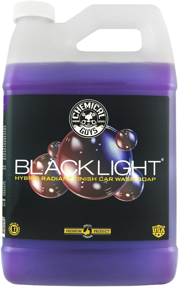 Chemical Guys CWS619FBB Foam Blaster Bundle - Black Light Foaming Car Wash Soap, 128 fl oz + ACC_326 Torq Foam Blaster 6 Foam Wash Gun, Works With Garden Hose, (2 Items)