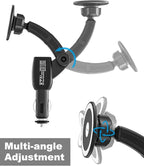 for MagSafe Car Mount Cigarette Lighter [Dual USB Charger] Magnetic Phone Holder for Car Charger [Fast Charging] Phone Holders for Your Car for iPhone Air 17 Pro Max16 15 14 13 12, S25, All Smartphone